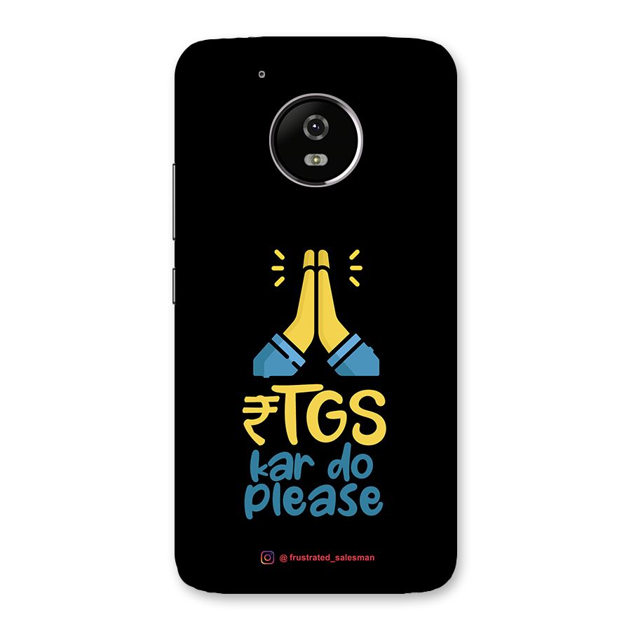 RTGS Kar Do Please Black Back Case for Moto G5