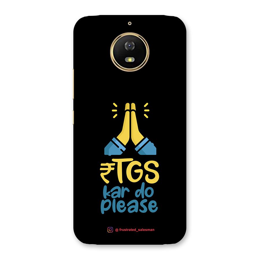 RTGS Kar Do Please Black Back Case for Moto G5s