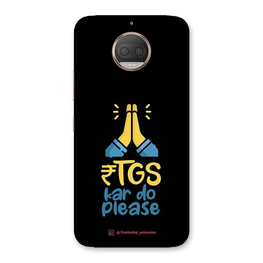RTGS Kar Do Please Black Back Case for Moto G5s Plus