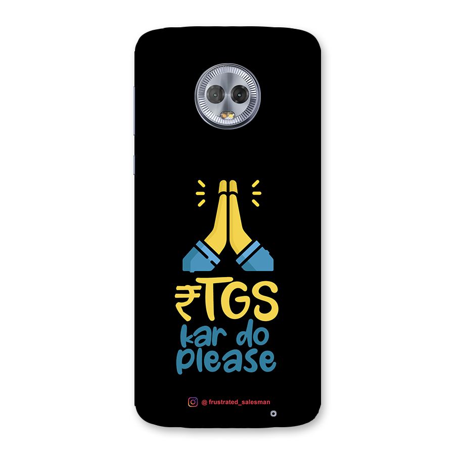 RTGS Kar Do Please Black Back Case for Moto G6 Plus