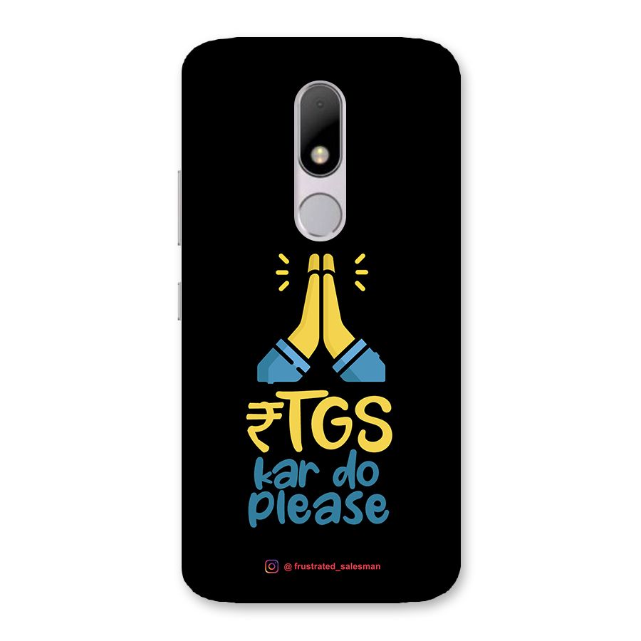 RTGS Kar Do Please Black Back Case for Moto M