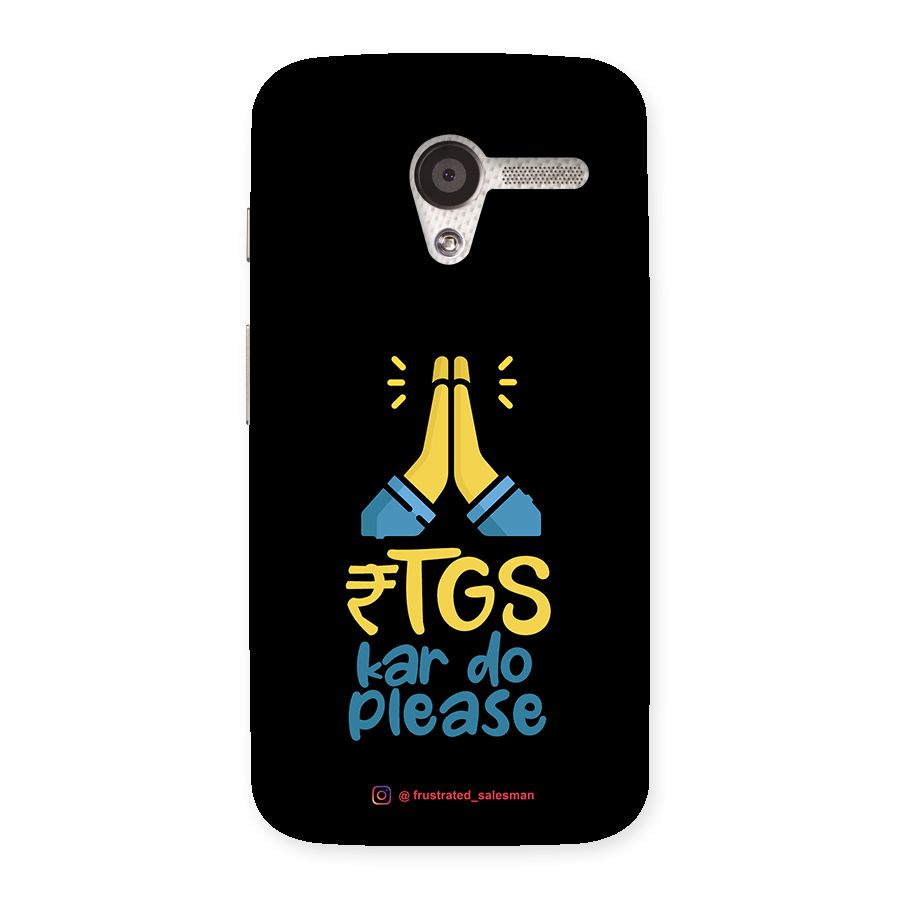 RTGS Kar Do Please Black Back Case for Moto X