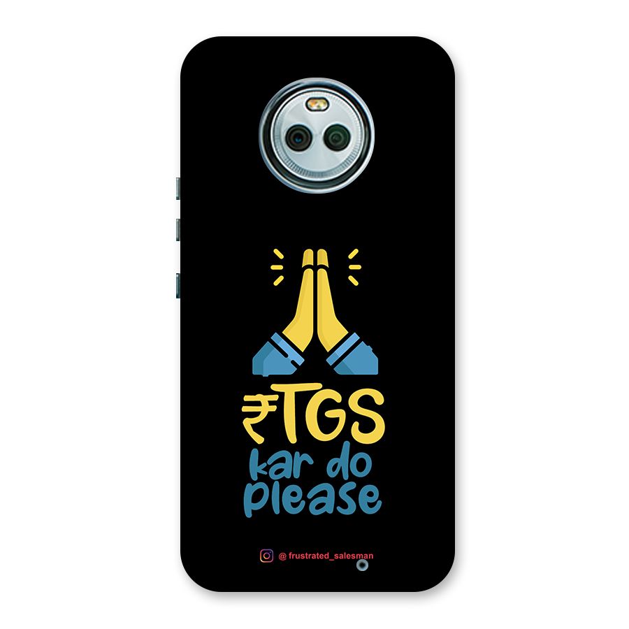 RTGS Kar Do Please Black Back Case for Moto X4
