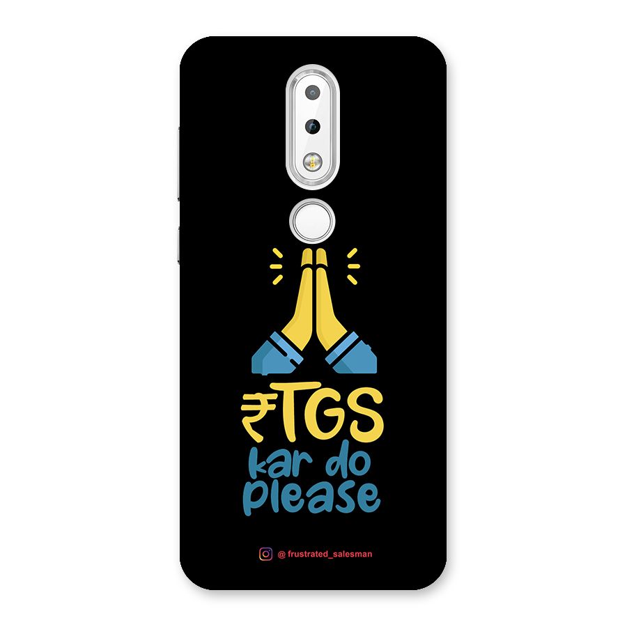 RTGS Kar Do Please Black Back Case for Nokia 6.1 Plus