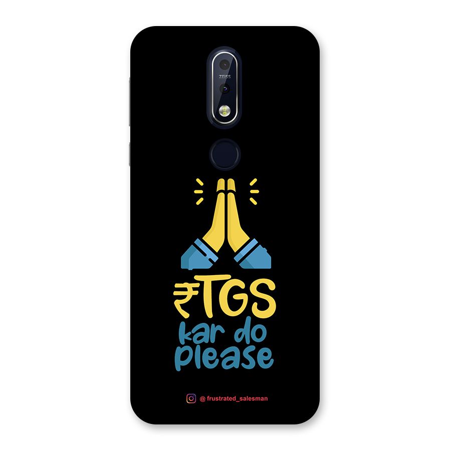 RTGS Kar Do Please Black Back Case for Nokia 7.1