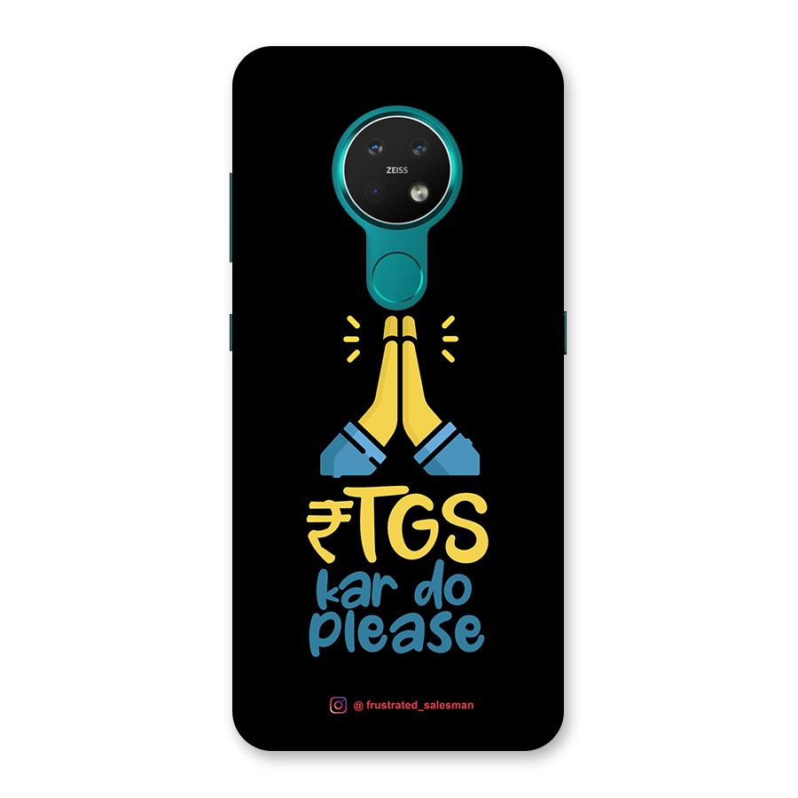 RTGS Kar Do Please Black Back Case for Nokia 7.2