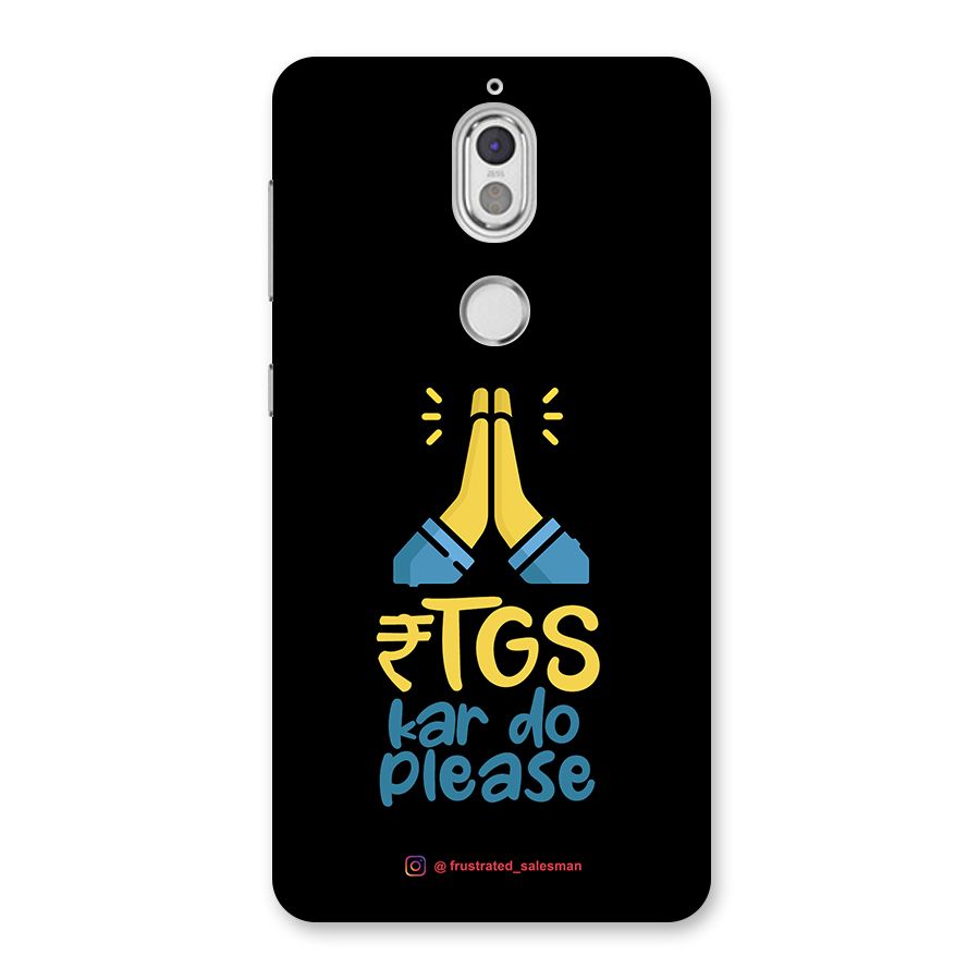 RTGS Kar Do Please Black Back Case for Nokia 7