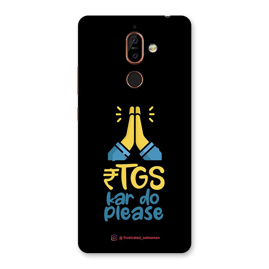 RTGS Kar Do Please Black Back Case for Nokia 7 Plus
