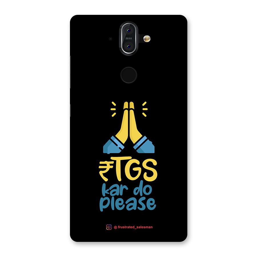 RTGS Kar Do Please Black Back Case for Nokia 8 Sirocco