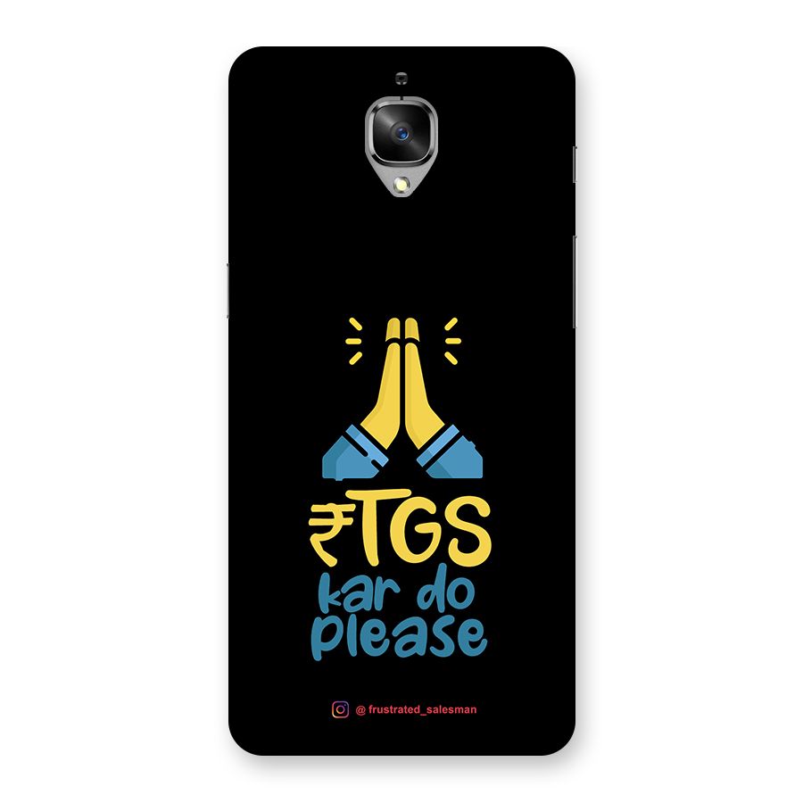 RTGS Kar Do Please Black Back Case for OnePlus 3