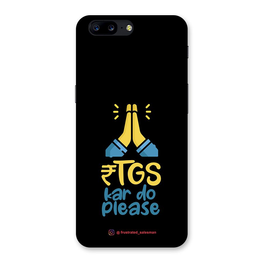 RTGS Kar Do Please Black Back Case for OnePlus 5