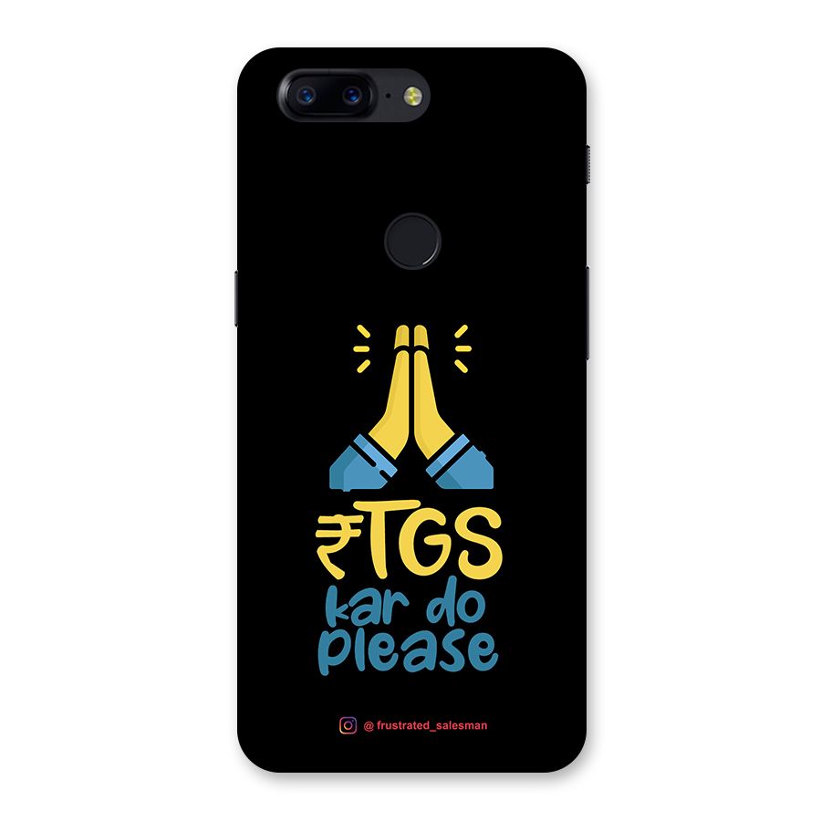RTGS Kar Do Please Black Back Case for OnePlus 5T
