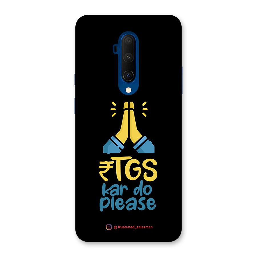 RTGS Kar Do Please Black Back Case for OnePlus 7T Pro
