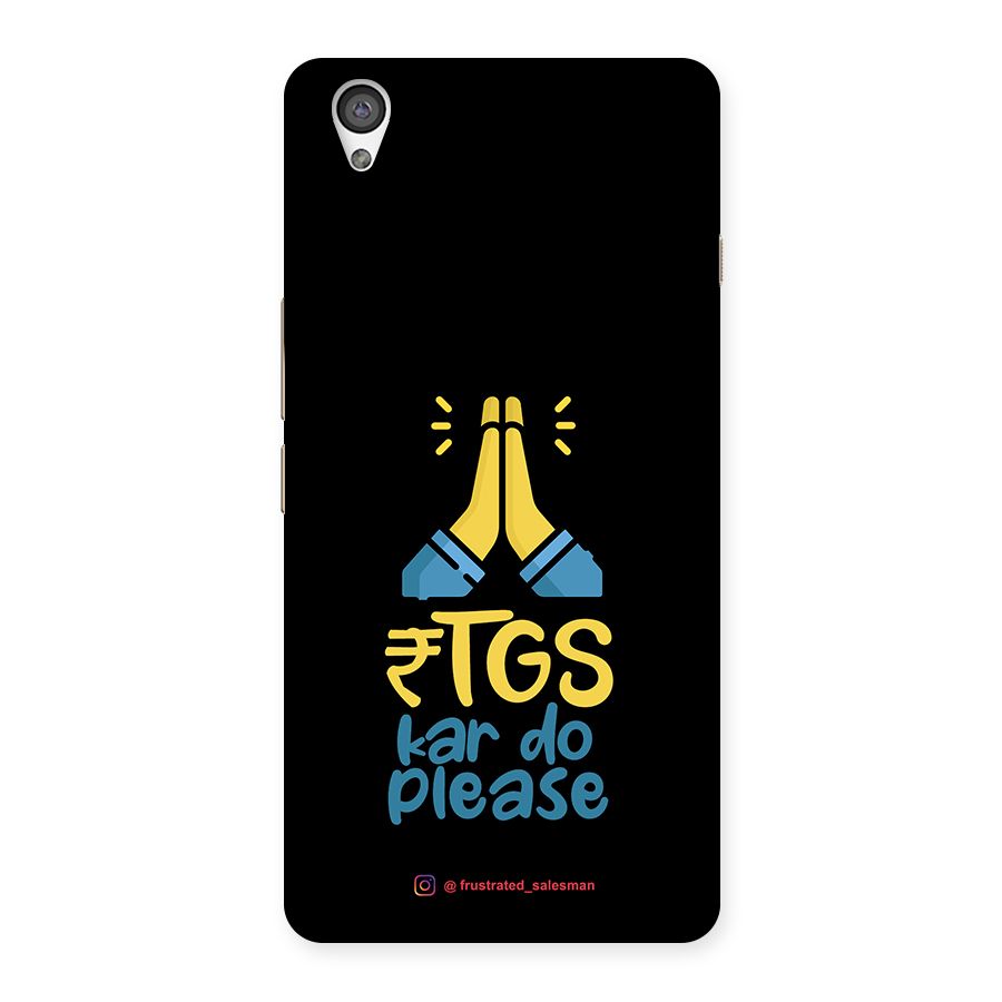 RTGS Kar Do Please Black Back Case for OnePlus X