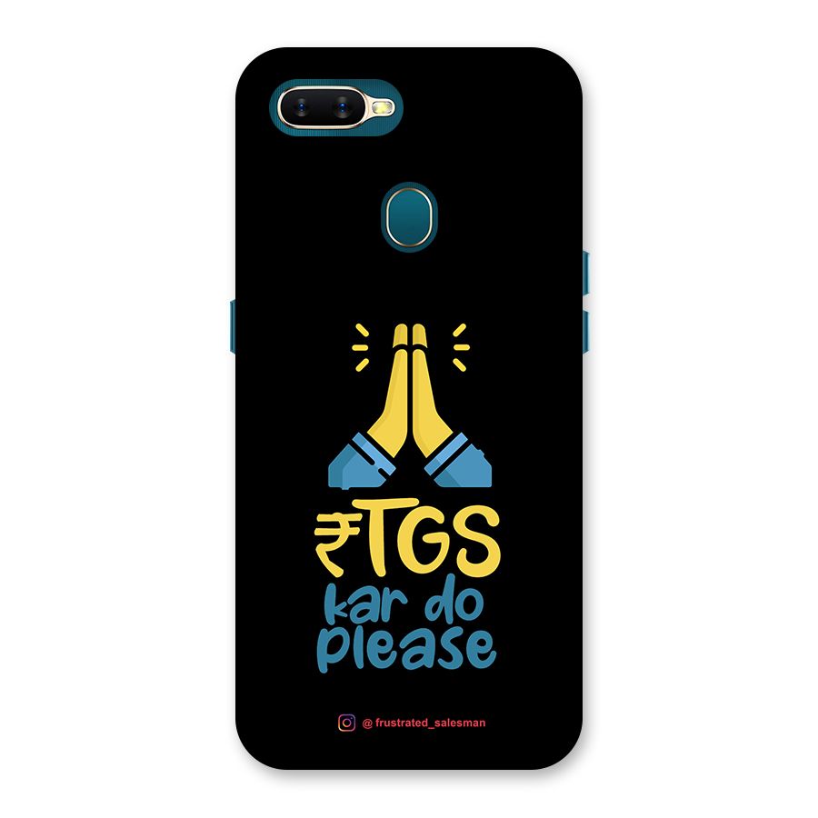 RTGS Kar Do Please Black Back Case for Oppo A12s