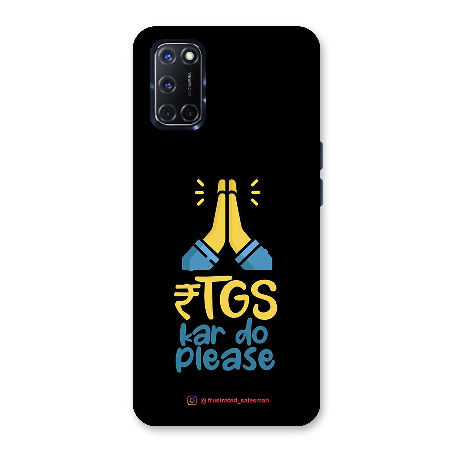 RTGS Kar Do Please Black Back Case for Oppo A52