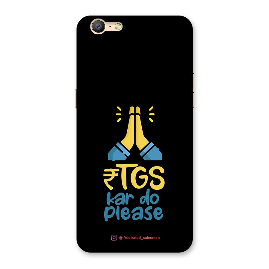 RTGS Kar Do Please Black Back Case for Oppo A57