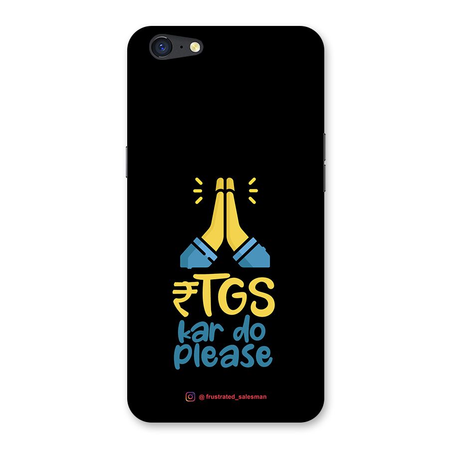 RTGS Kar Do Please Black Back Case for Oppo A71