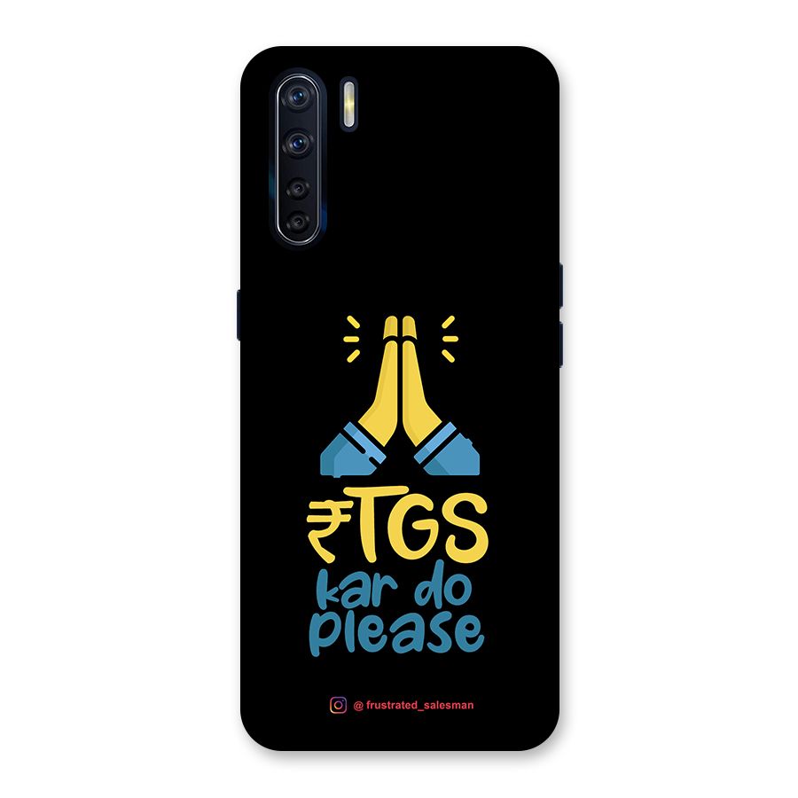 RTGS Kar Do Please Black Back Case for Oppo F15