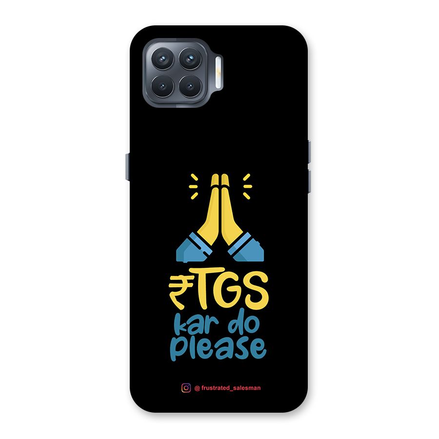 RTGS Kar Do Please Black Back Case for Oppo F17 Pro