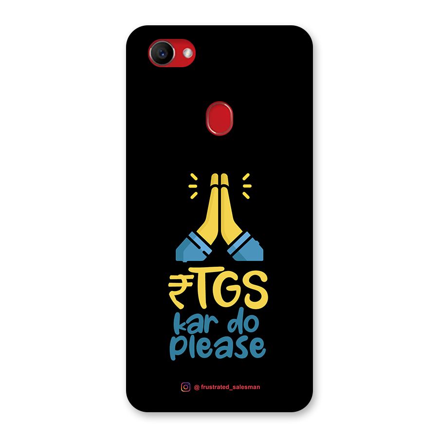 RTGS Kar Do Please Black Back Case for Oppo F7
