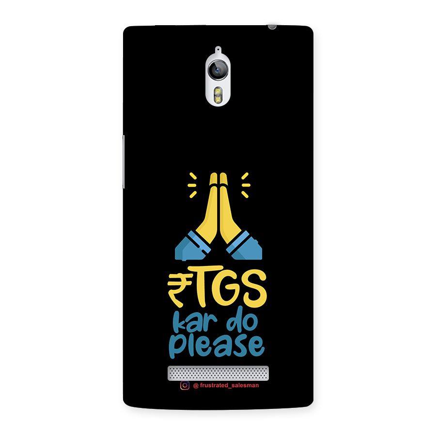 RTGS Kar Do Please Black Back Case for Oppo Find 7