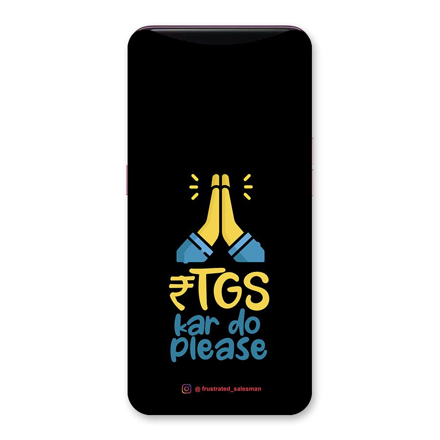 RTGS Kar Do Please Black Back Case for Oppo Find X