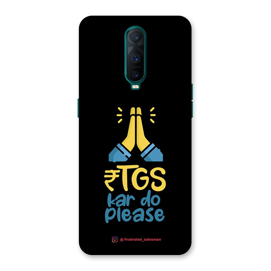 RTGS Kar Do Please Black Back Case for Oppo R17 Pro