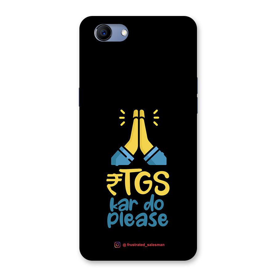 RTGS Kar Do Please Black Back Case for Oppo Realme 1
