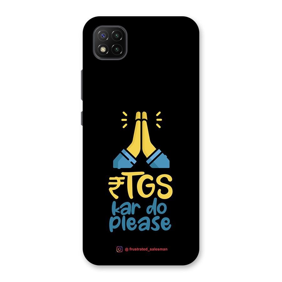 RTGS Kar Do Please Black Back Case for Poco C3