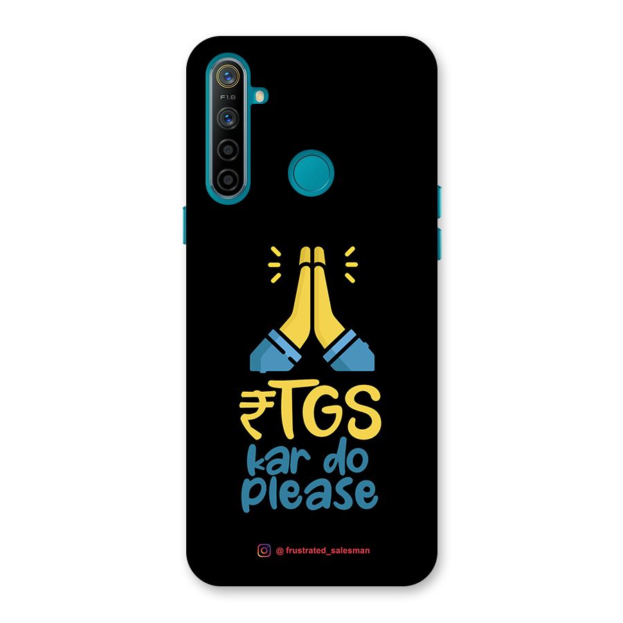 RTGS Kar Do Please Black Back Case for Realme 5i