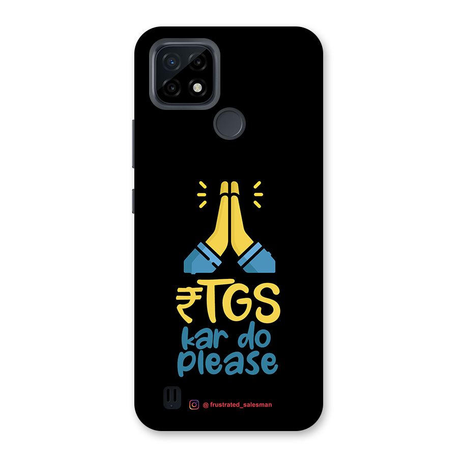 RTGS Kar Do Please Black Back Case for Realme C21