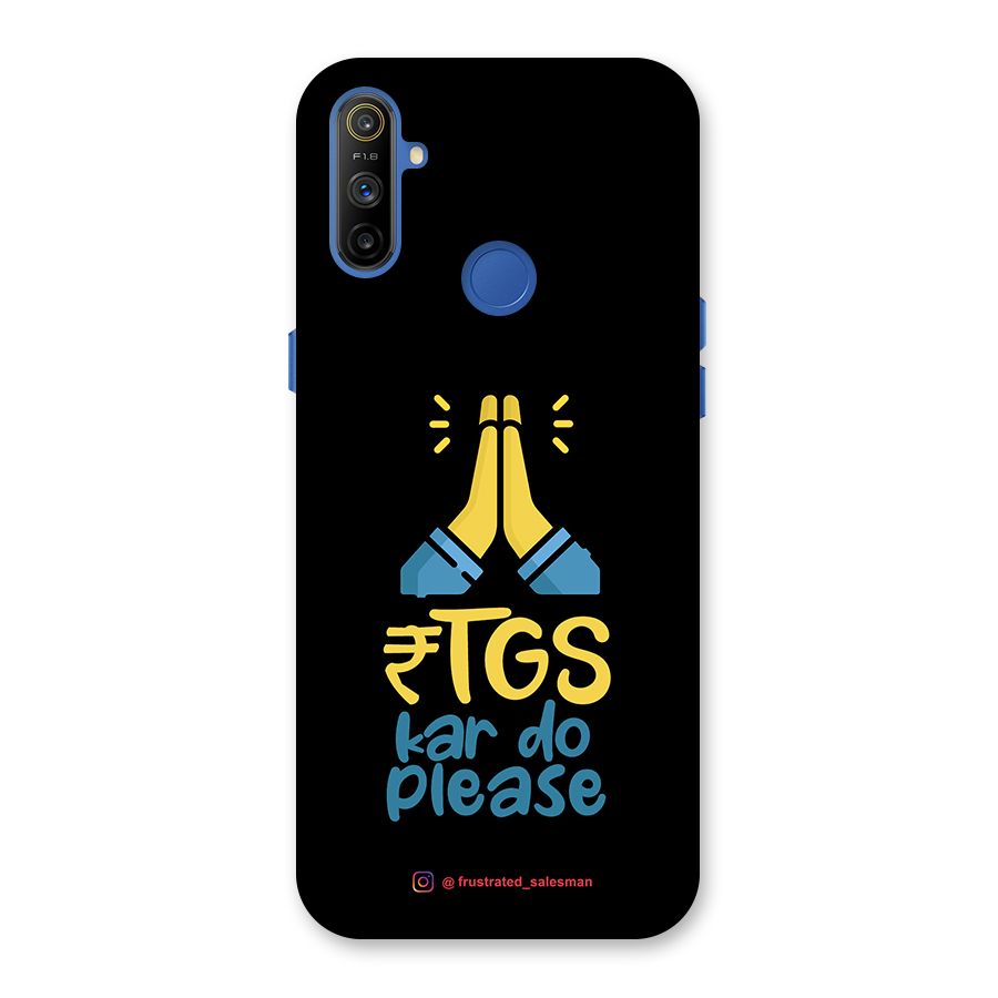 RTGS Kar Do Please Black Back Case for Realme Narzo 10A