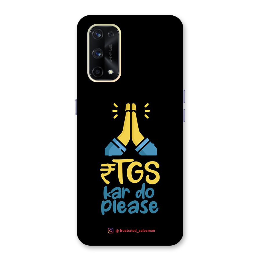 RTGS Kar Do Please Black Glass Back Case for Realme X7 Pro