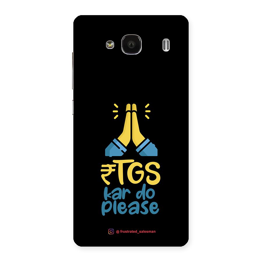 RTGS Kar Do Please Black Back Case for Redmi 2