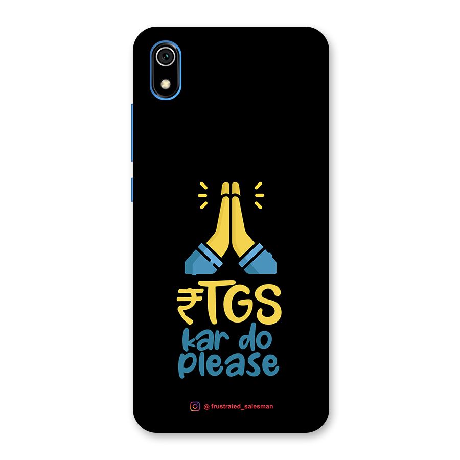 RTGS Kar Do Please Black Back Case for Redmi 7A