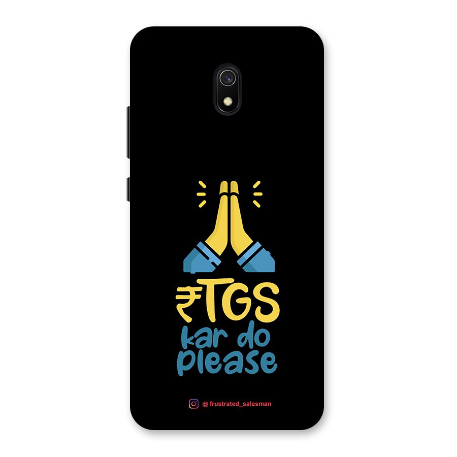 RTGS Kar Do Please Black Back Case for Redmi 8A