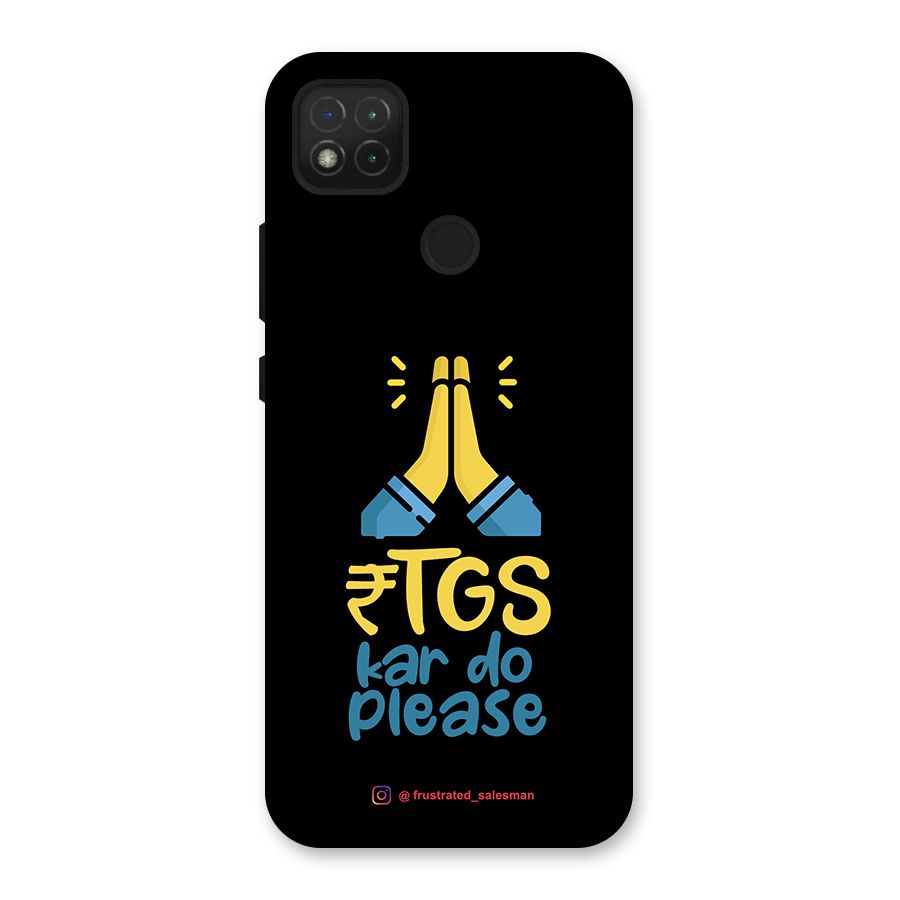 RTGS Kar Do Please Black Back Case for Redmi 9