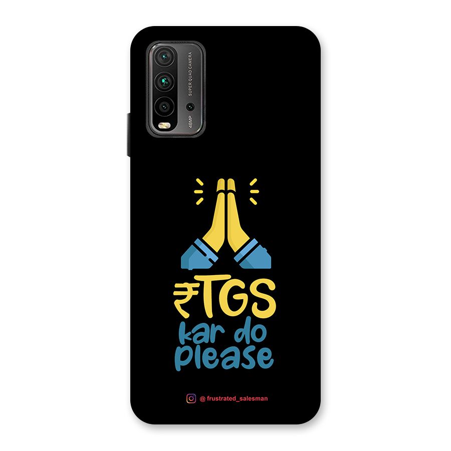 RTGS Kar Do Please Black Back Case for Redmi 9 Power