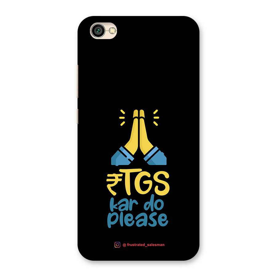 RTGS Kar Do Please Black Back Case for Redmi Y1 Lite