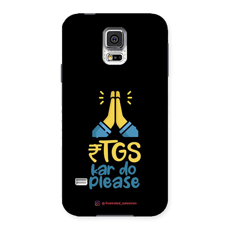 RTGS Kar Do Please Black Back Case for Samsung Galaxy S5