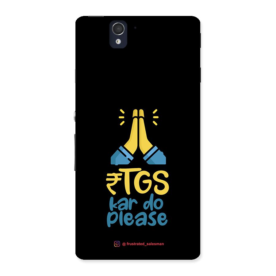 RTGS Kar Do Please Black Back Case for Sony Xperia Z