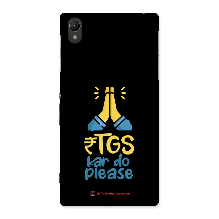 RTGS Kar Do Please Black Back Case for Sony Xperia Z1