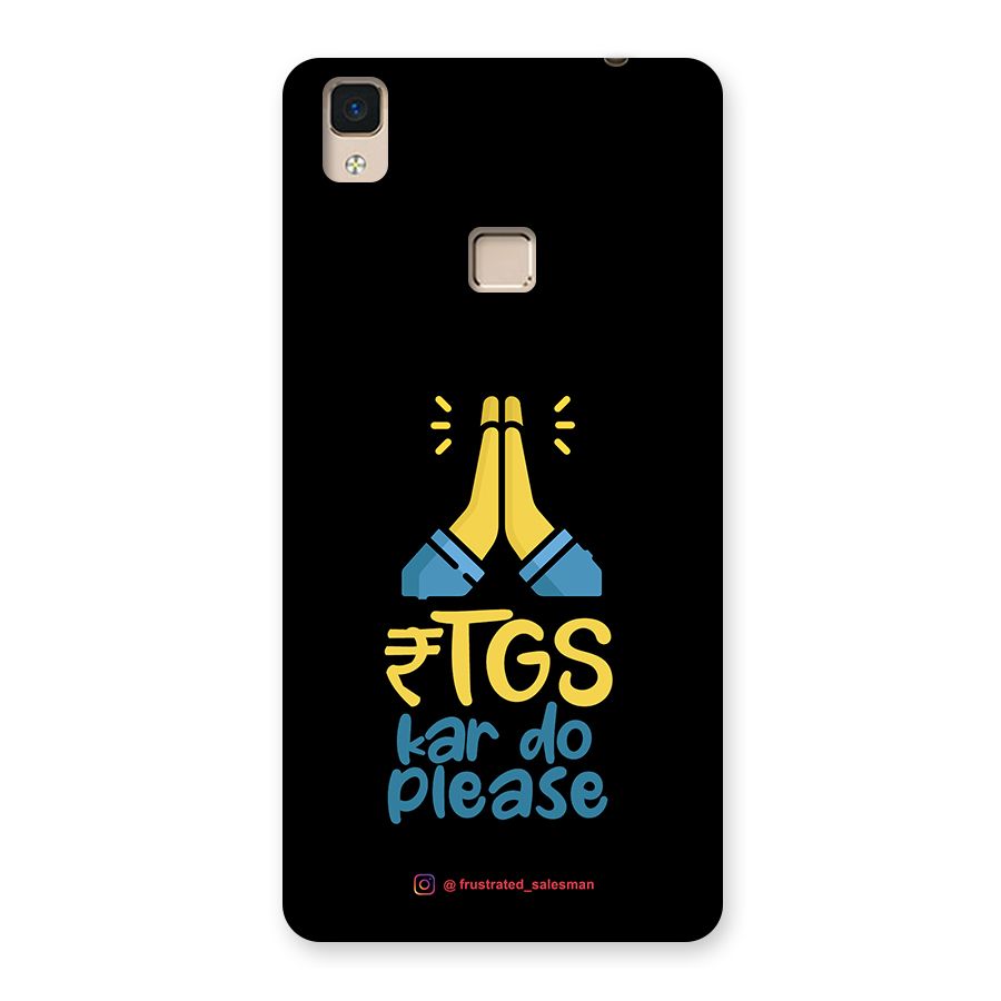 RTGS Kar Do Please Black Back Case for V3 Max