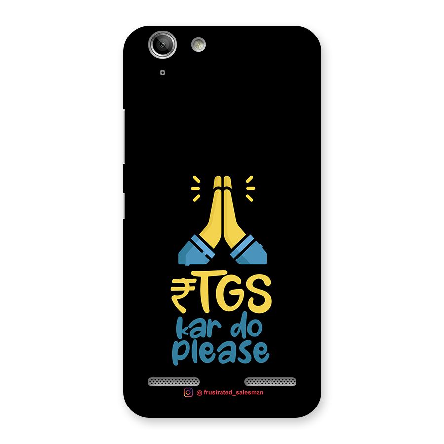 RTGS Kar Do Please Black Back Case for Vibe K5 Plus