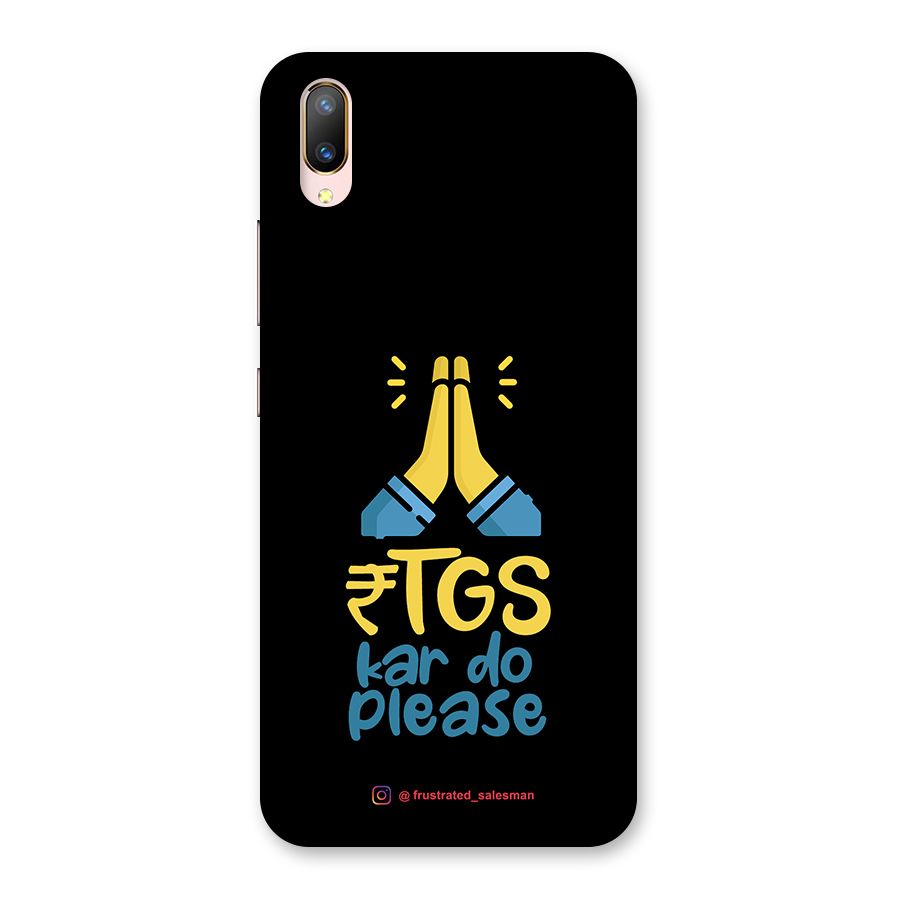 RTGS Kar Do Please Black Back Case for Vivo V11 Pro
