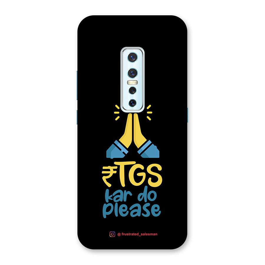 RTGS Kar Do Please Black Back Case for Vivo V17 Pro