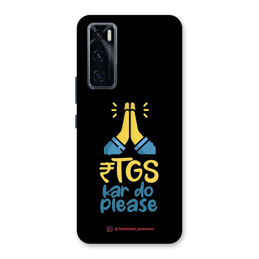 RTGS Kar Do Please Black Back Case for Vivo V20 SE