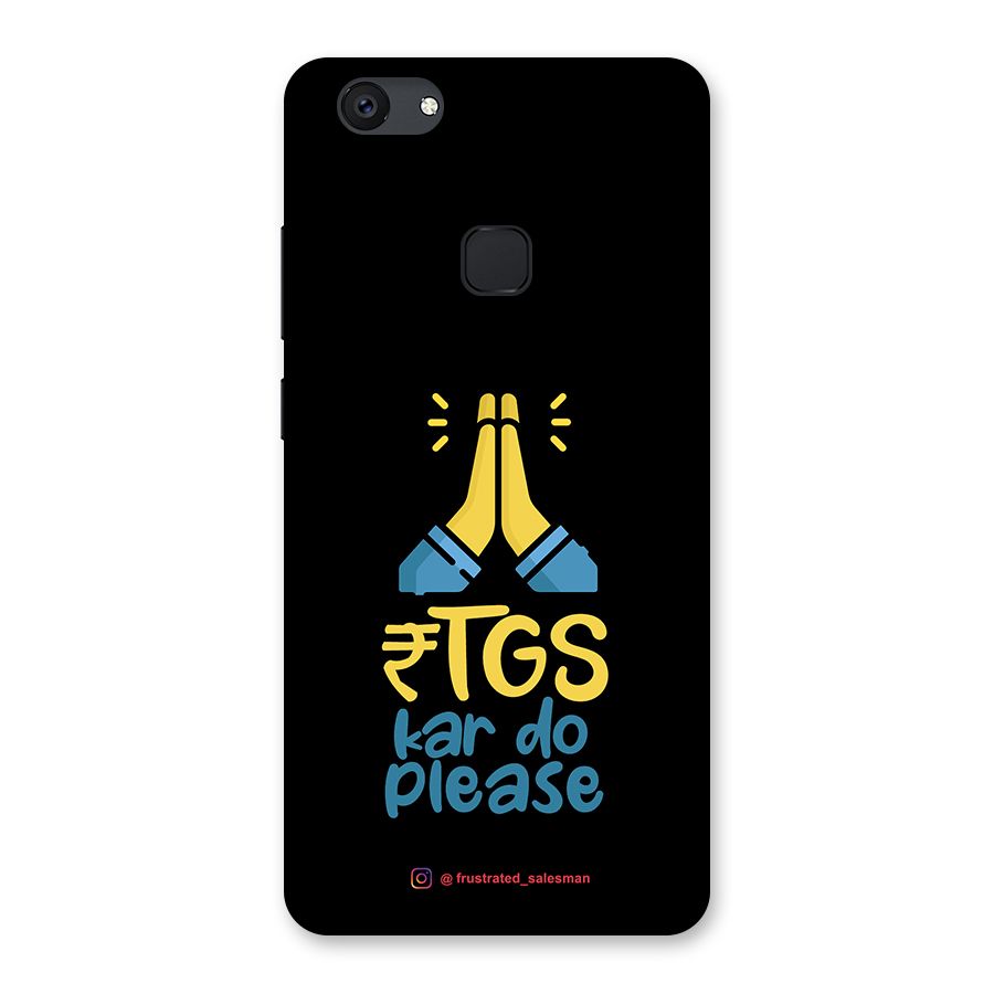 RTGS Kar Do Please Black Back Case for Vivo V7 Plus