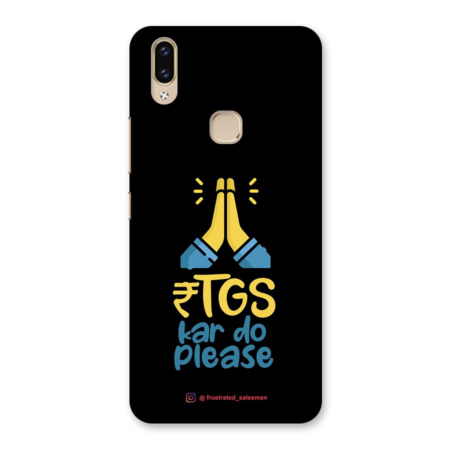 RTGS Kar Do Please Black Back Case for Vivo V9 Youth